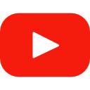 youtube icon, red with white right-pointing triangle